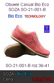 Obuwie Casual Profilaktyczne Bio Eco SOZA SO-21-001-B