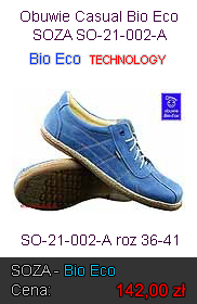 Obuwie Casual Profilaktyczne Bio Eco SOZA SO-21-002-A