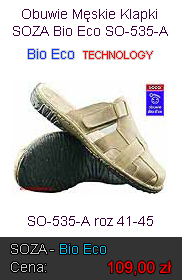 Obuwie Męskie Klapki SOZA Bio Eco SO-535-A