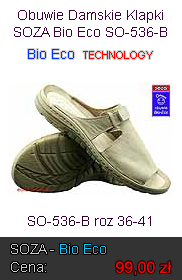 Obuwie Damskie Klapki SOZA Bio Eco SO-536-B