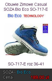 SOZA Bio Eco Obuwie Zimowe ocieplane SOZA SO-717-E