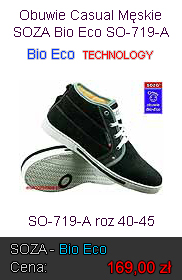 Obuwie Casual Męskie Bio-Eco SOZA SO-719-A