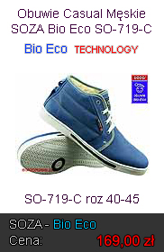 Obuwie Sportowe Męskie Bio-Eco SOZA SO-719-C