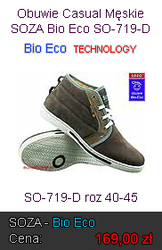 Obuwie Sportowe Męskie Bio-Eco SOZA SO-719-D