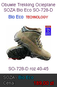 Obuwie Trekking Ocieplane Bio Eco SOZA SO-728-D