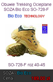 Obuwie Trekking Ocieplane Bio Eco SOZA SO-728-F